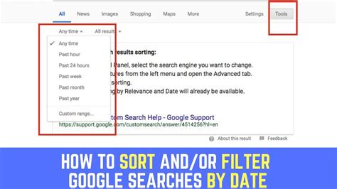 How to SORT and FILTER Google Search Results by DATE.